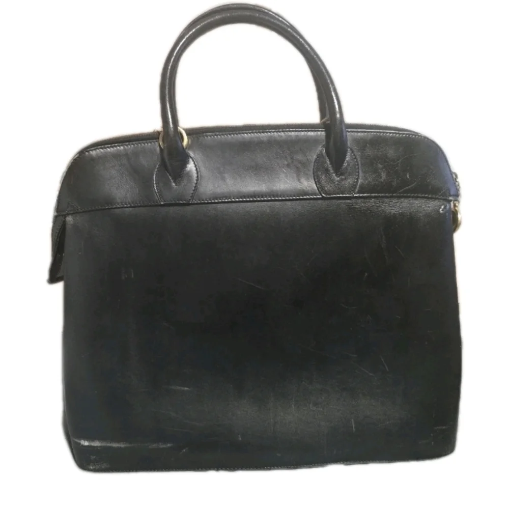 Salvatore Ferragamo Black Leather 